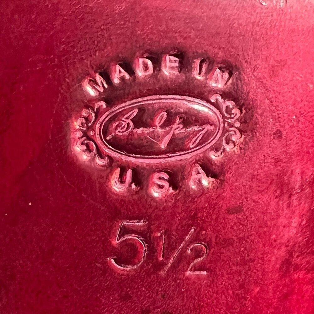 Womens SALPY Dallas Red Hand Tooled Snakeskin Slip On Mules / Size 5.5 - Picture 2 of 8